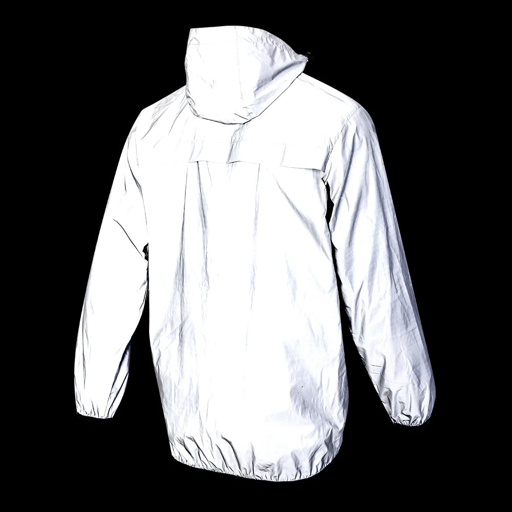 WOSAWE Men's and Women's Reflective Motorcycle Jacket - Waterproof Windbreaker Hoodie for Autumn and Winter